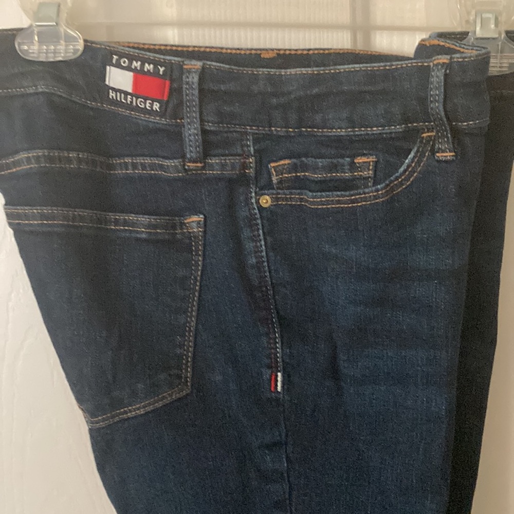 Tommy Hilfiger Size 4P Raleigh skinny cropped denim jeans 98% cotton 2% elastane - Picture 2 of 13